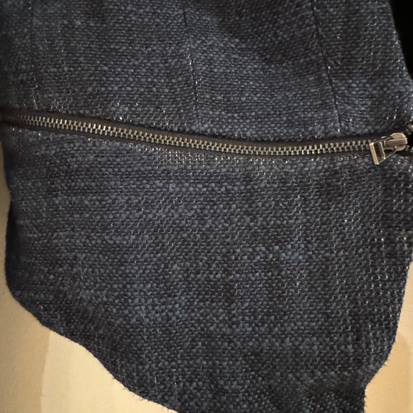 BCBG MaxAzria bolero jacket in navy linen tweed - Picture 2 of 9